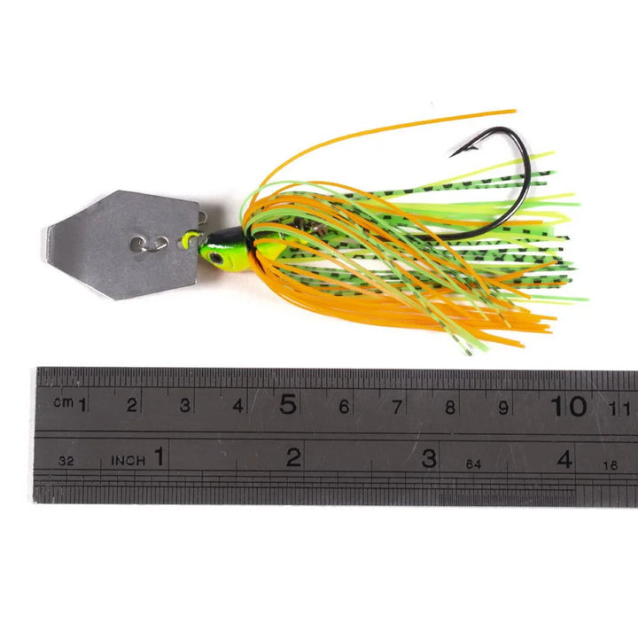 100mm 11g Metal Blade Fishing Lure with Rubber Skirt