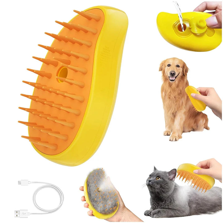 3-in-1 Pet Steam Brush