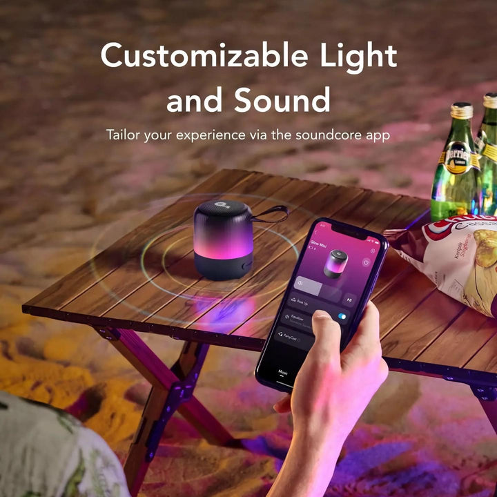 360° Sound Portable Speaker with Light Show