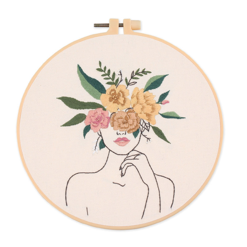 Embroidery Kit for Beginners with Patterns and Instructions