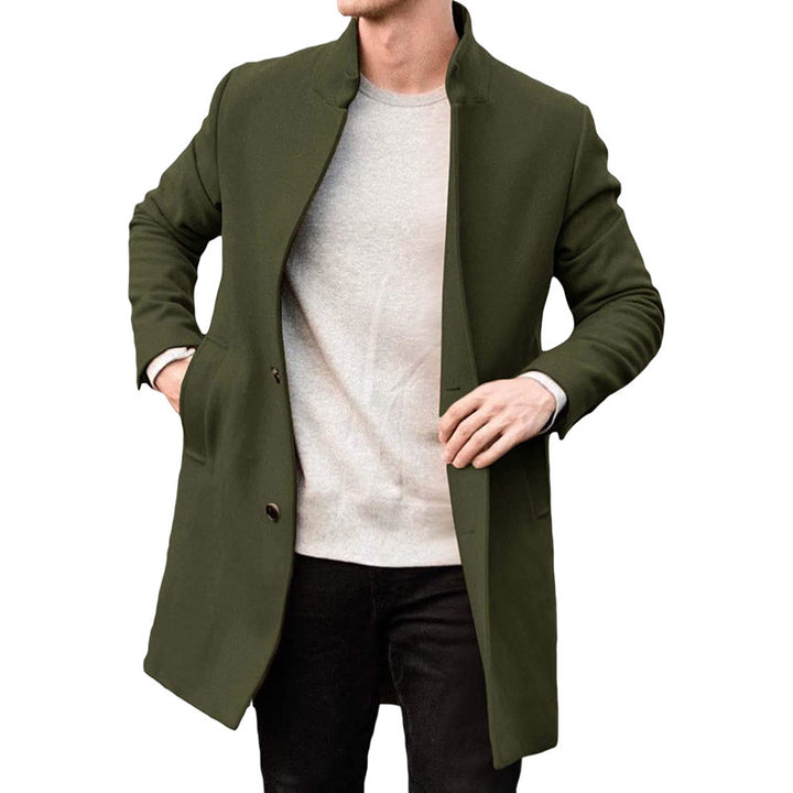 Autumn And Winter New Thick Woolen Men's Coat