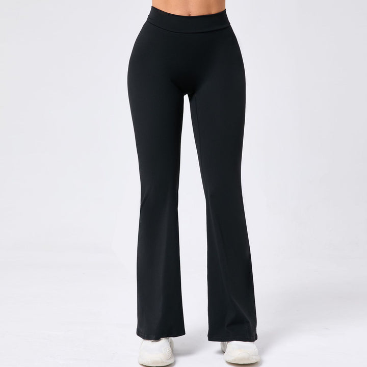 Ladies' Hip Lifting Yoga V Waist Bell-bottom Pants