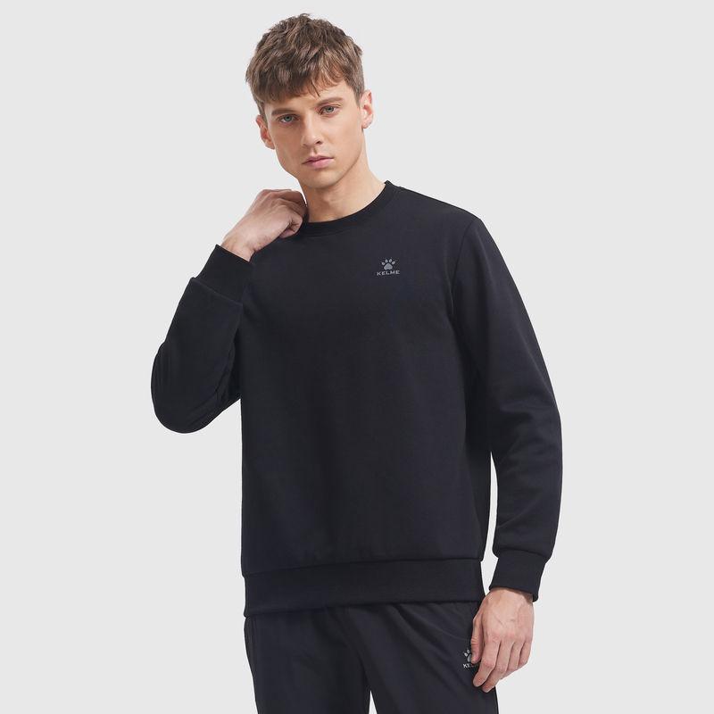 Versatile Round Neck Football Sweatshirt