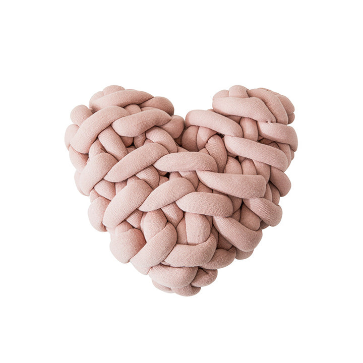 Heart-Shaped Decorative Knot Cushion