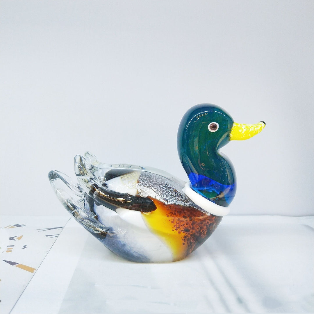 Creative Mandarin Duck Ancient Method Glass Decoration