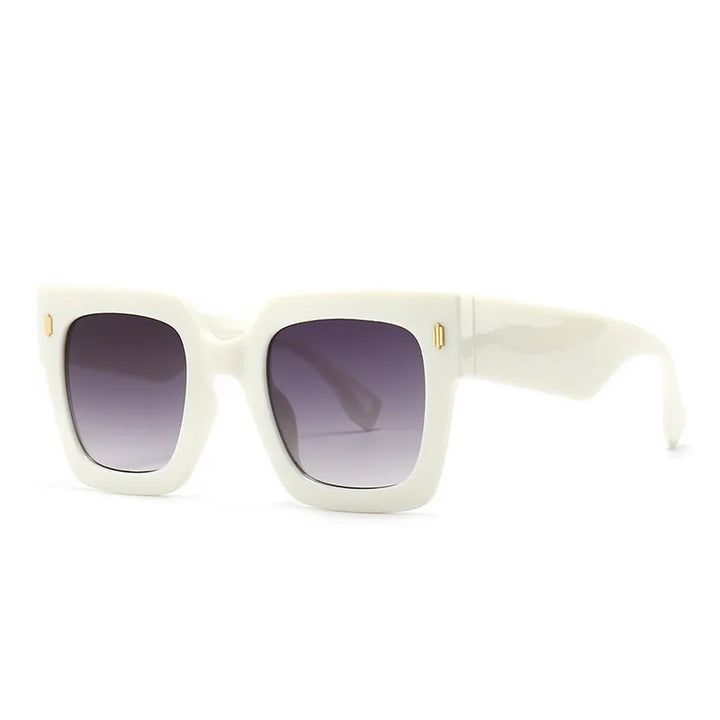 Retro Square Frame Cat Eye Sunglasses