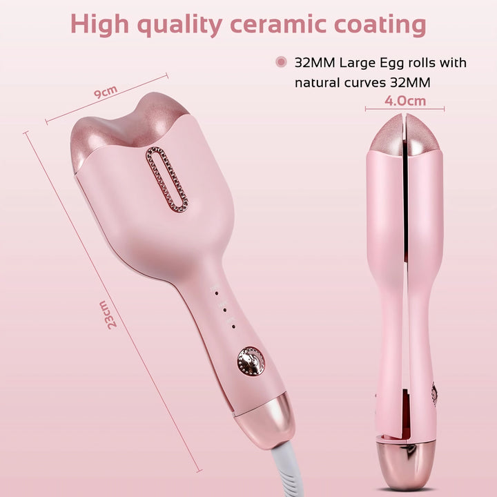 Portable Ceramic Tourmaline Cat Head Curling Iron