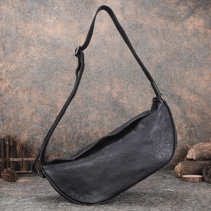 Casual Top Layer Cow Leather Retro Shoulder Messenger Bag