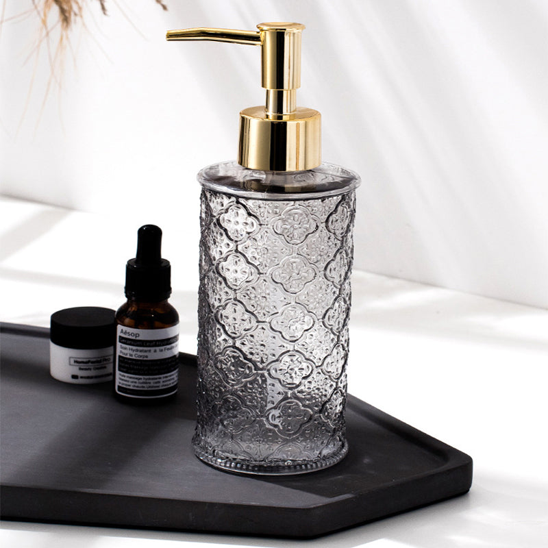 Elegant 280ml Glass Soap Dispenser for Bathroom & Kitchen