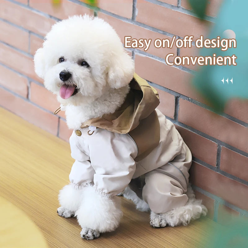 Waterproof Dog Raincoat for Small Breeds