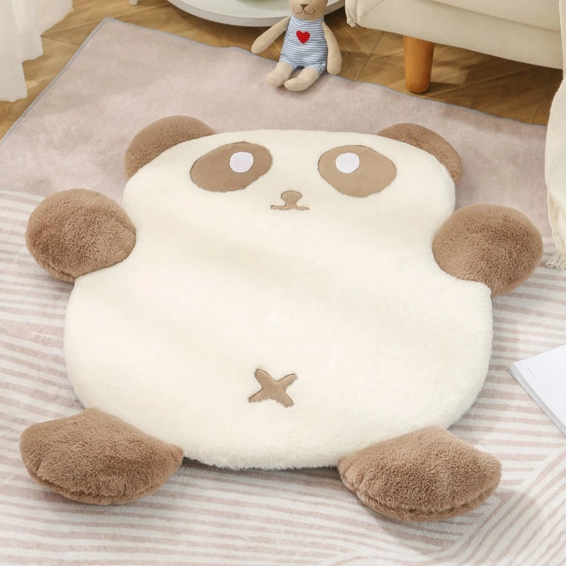 Panda Shape Pet Bed - Warm, Non-Slip, Removable Sleeping Pad for Cats & Dogs