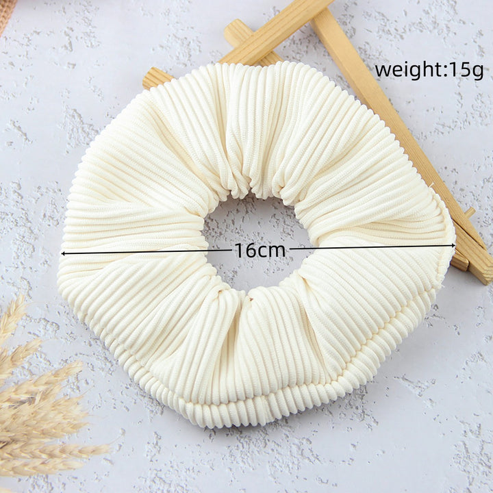 Striped Flannel Headflower Scrunchie