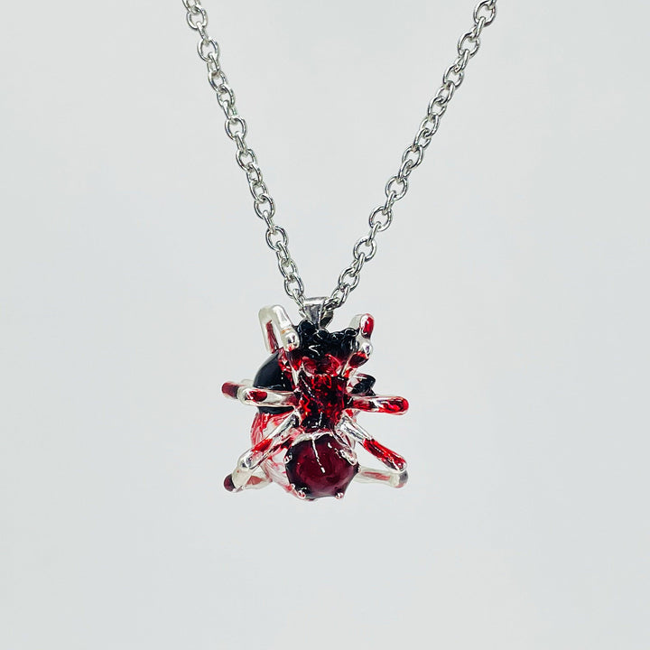 Handmade Spider Woven Heart Necklace - Trendha