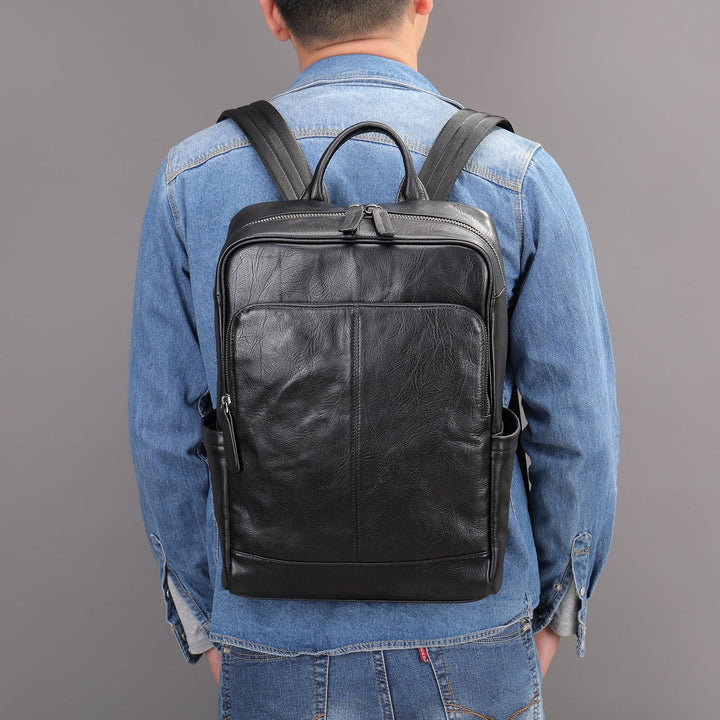 Korean Computer Bag Men's Retro Crazy Horseskin Shoulder - Trendha