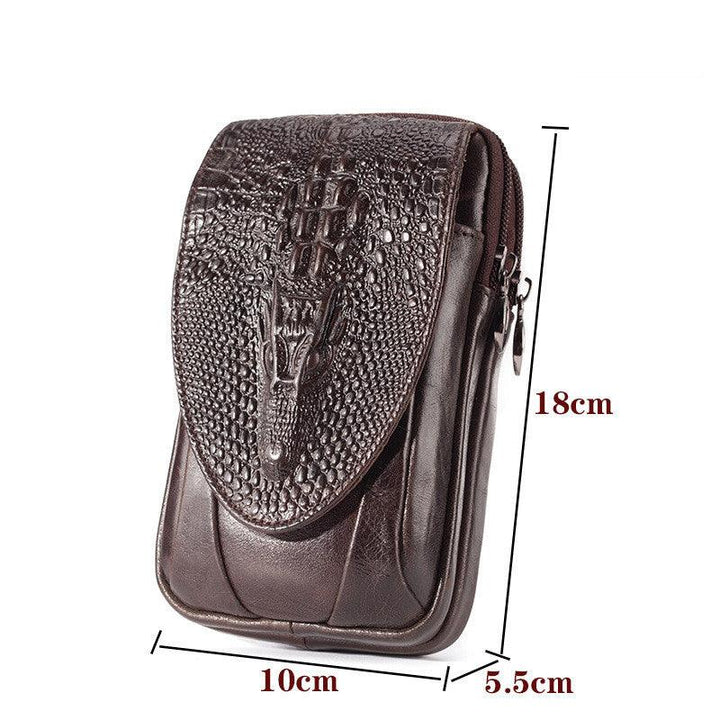 Leather Men's Mobile Phone Pockets Vertical Multi-function - Trendha
