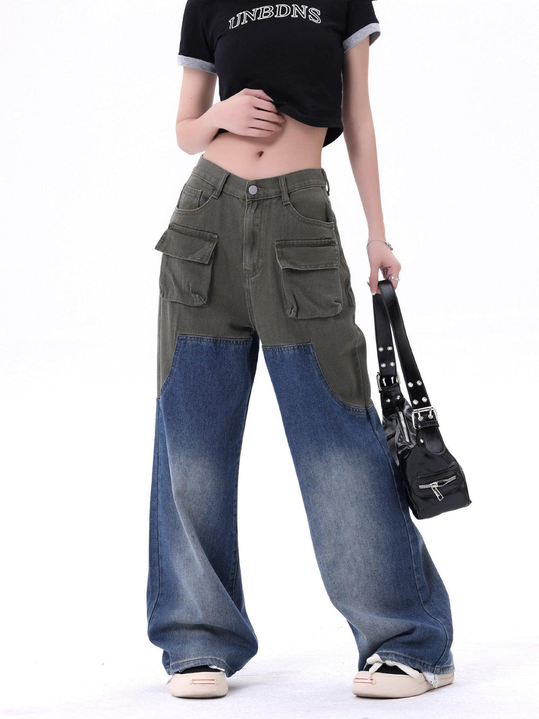 Men's And Women's Same Style American-style Distressed Heavy Industry Straight Casual Jeans Trousers - Trendha