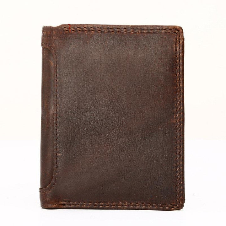 Men's Business Vintage Leather Wallet - Trendha