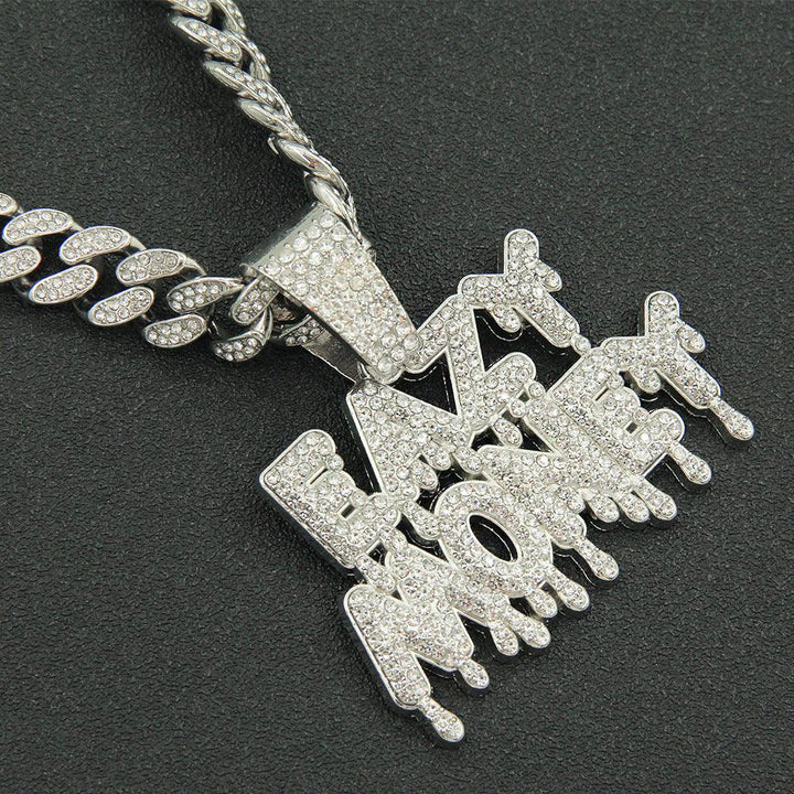 Men's Creative Splicing Letter Pendant Necklace - Trendha