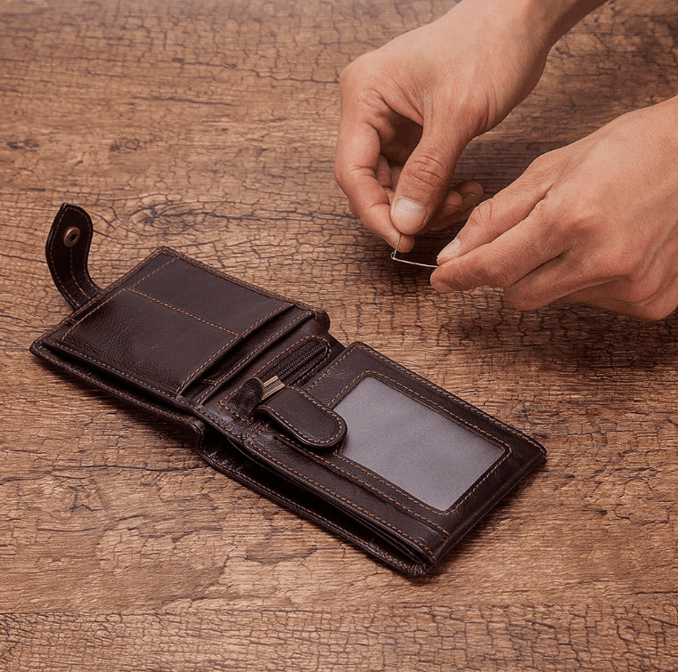 Men's Multi-card Anti-magnetic Real Cowhide Wallet - Trendha