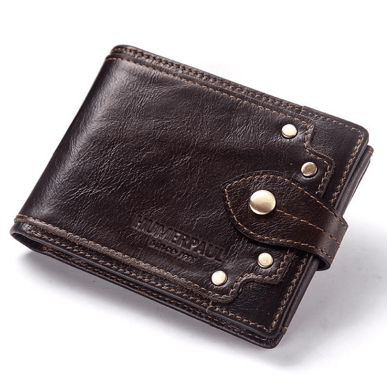 Men's Multi-card Anti-magnetic Real Cowhide Wallet - Trendha