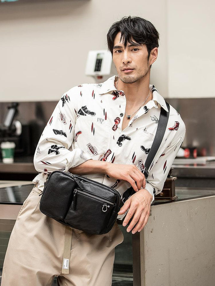 New Leather Men's Shoulder Bag Is Fashionable - Trendha