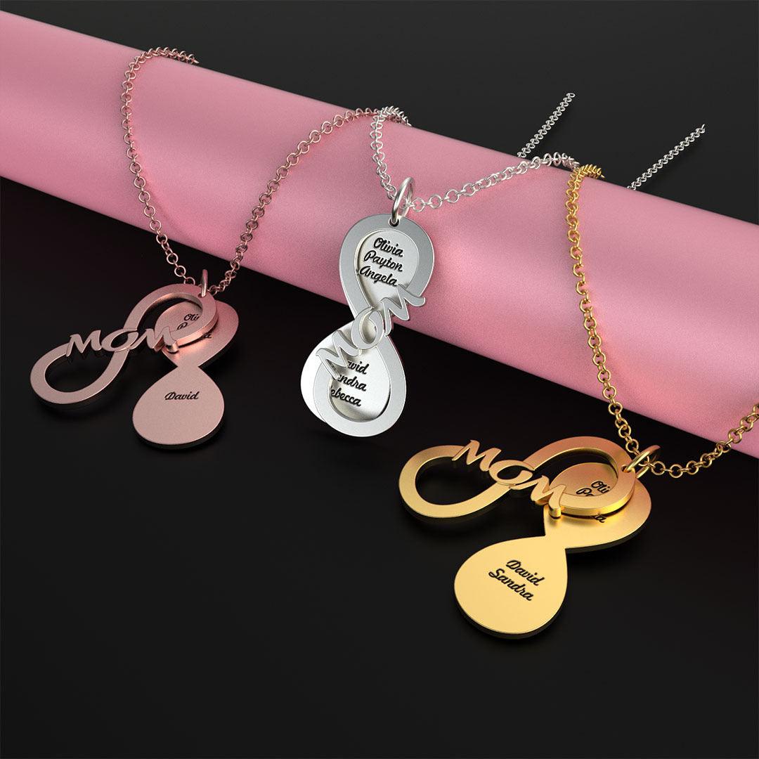 New Mother's Day DIY Retro Simple Sweater Necklace Stainless Steel Pendant - Trendha