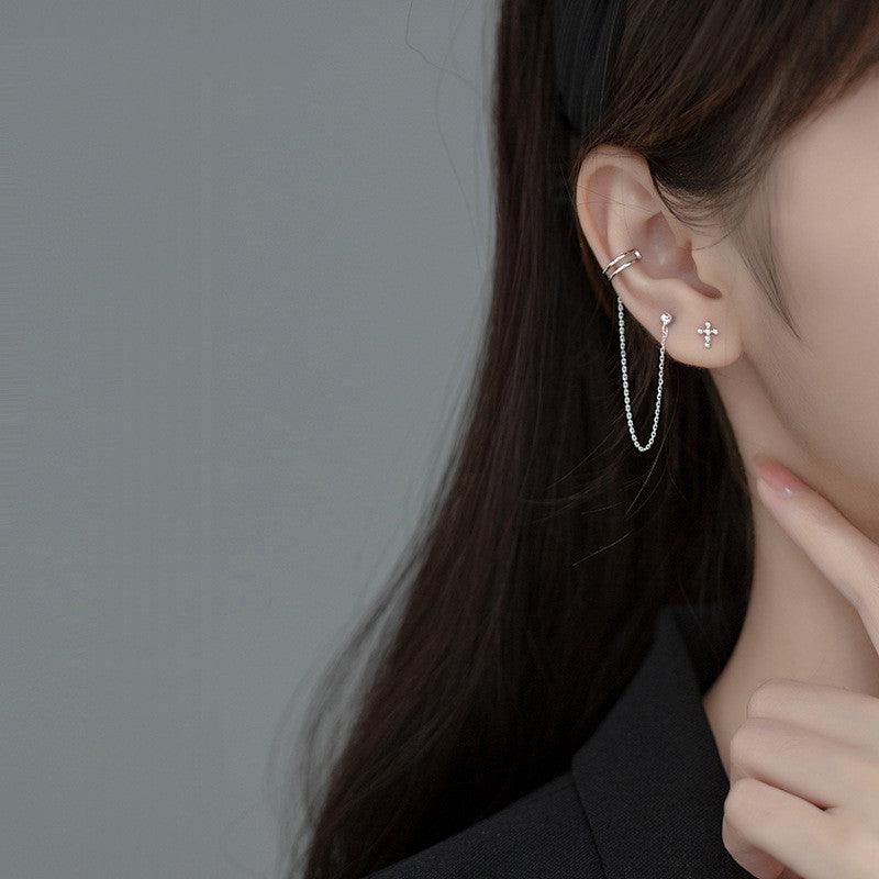 One-piece Earring And Ear Bone Clip Female Xia Chunyin - Trendha