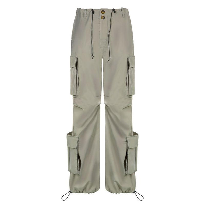 Personalized Side Pocket Low Rise Cargo Pants - Trendha