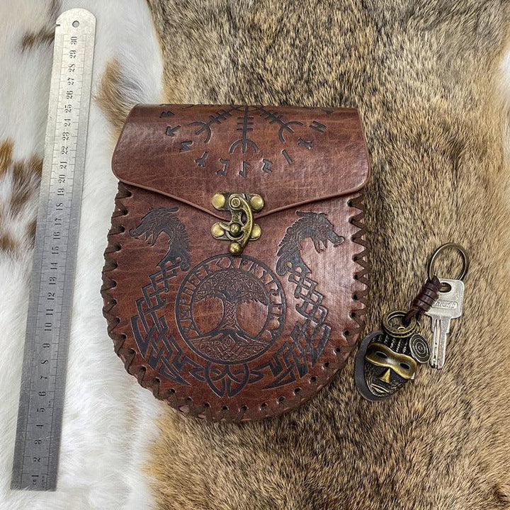 Renaissance PU Leather Waist Purse COSPLAY Photography Props - Trendha