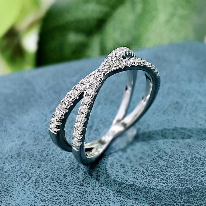 S925 Silver Cross Ring For Women - Trendha