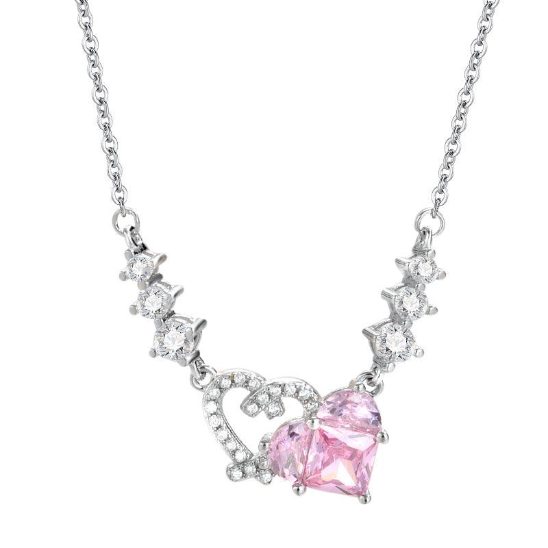 Sterling Silver Sweet Girl Series Dating Necklace - Trendha