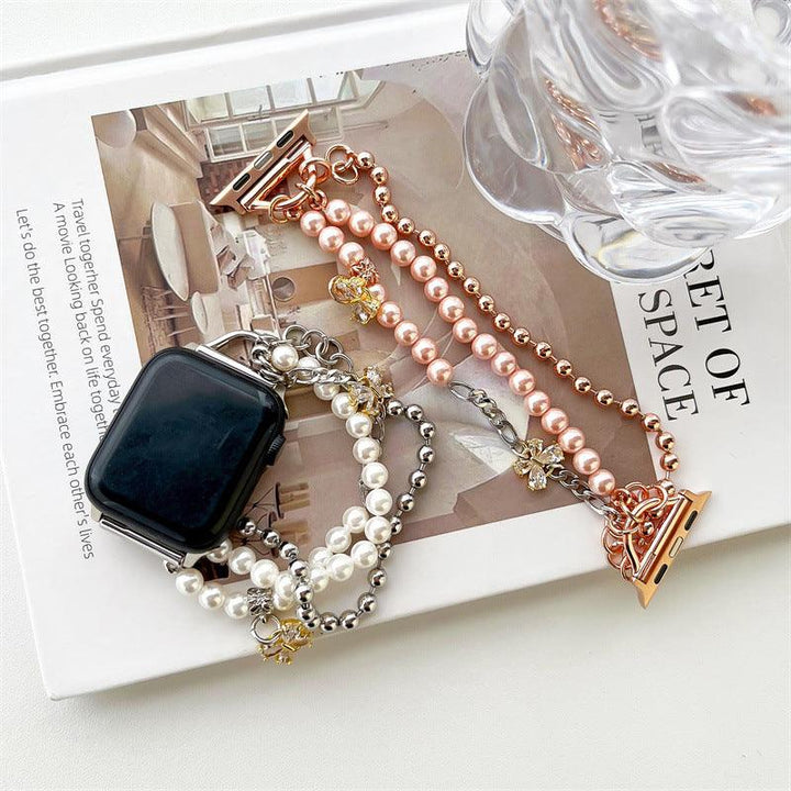Watch Pearl Metal Chain Small Fragrance - Trendha