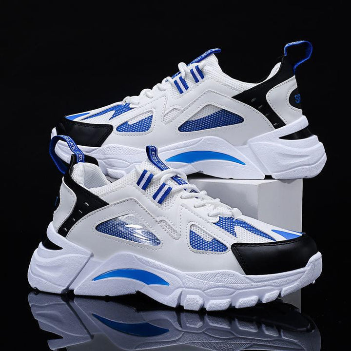 White Sneakers Men Non Slip Walking Running Shoes Sports - Trendha