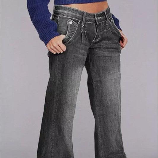 Women's Jeans Look Slimmer With Water Wash Micro - Trendha