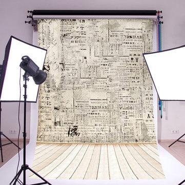 5x7FT Paper Wall Wood Floor Photography Backdrops Studio Photo Props Background - Trendha