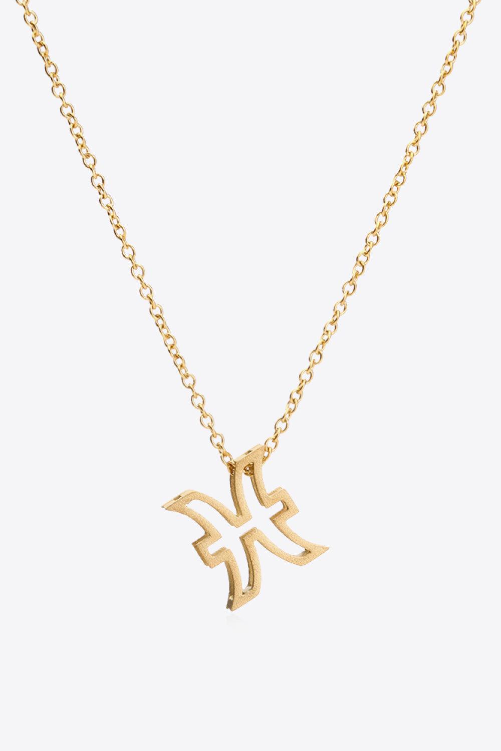 18K Gold Plated Constellation Pendant Necklace - Trendha