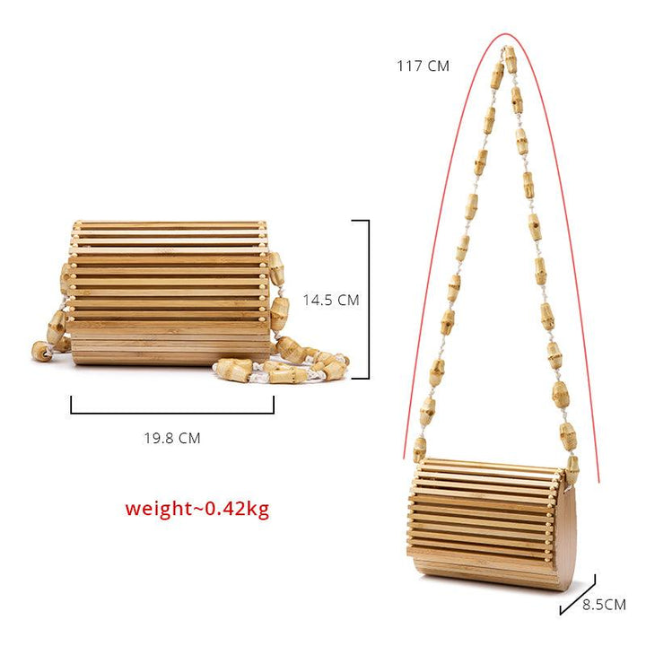 Women's bamboo shoulder bag - Trendha