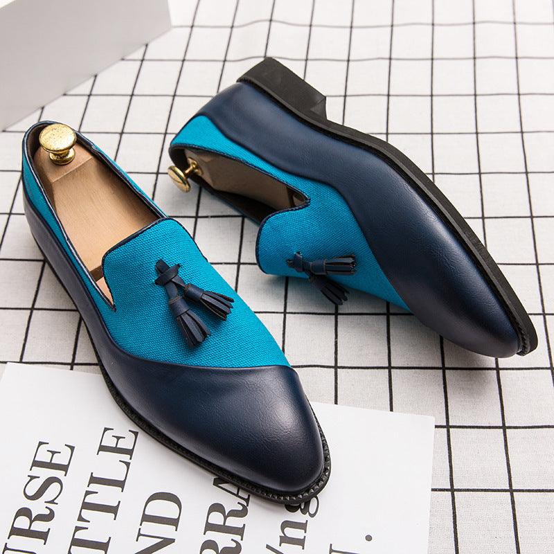 Fashion Personality Pointed Casual Men's Leather Shoes - Trendha