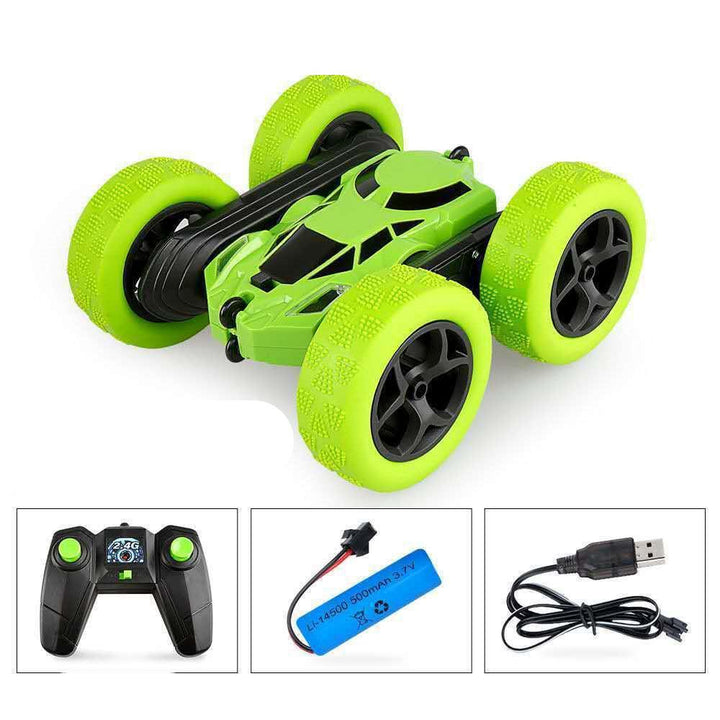 Control Off Road Double Sided 360 Degree Flip Stunt Tumbler Charging Racing Car - Trendha