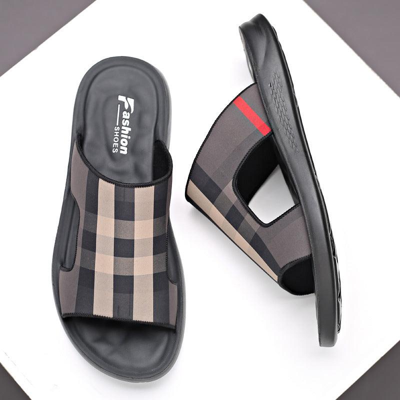 Men's New Indoor And Outdoor Dual-Use Casual Non-Slip Flip-Flop Beach Slippers - Trendha