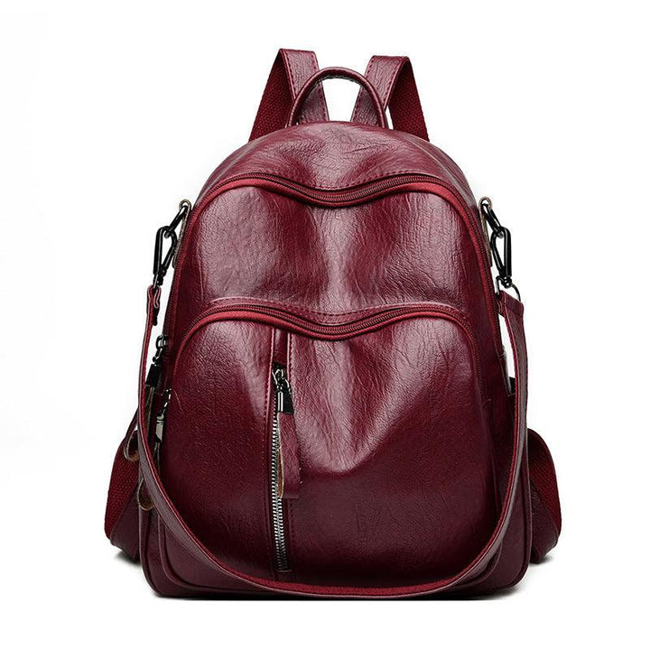 New handbag Korean lady PU backpack fashion tide all-match leisure travel backpack bag can be issued on behalf of the PU - Trendha