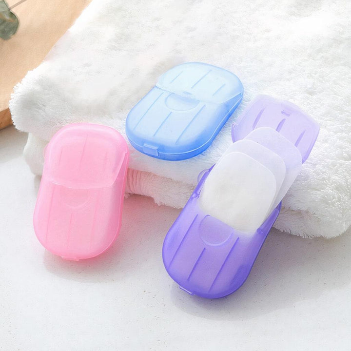 Portable Hand-Washing Soap Paper (5 Packs/100 Sheets) - Trendha
