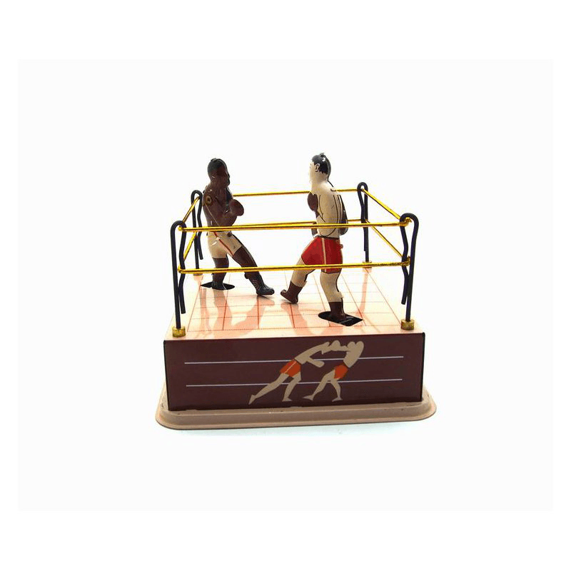 Classic Vintage Clockwork Wind up Boxing Ring Boxers Children Kids Tin Toys with Key - Trendha
