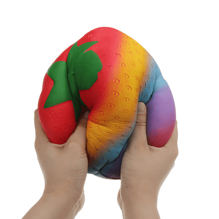 Huge Squishy Strawberry 19.5Cm Kawaii Cute Soft Giant Solw Rising Toy with Packing - Trendha
