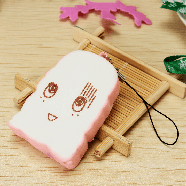 10PCS Squishy Jumbo Large Mini Random Bun Toast Cake Biscuit Collection Phone Straps Gift Decor Toy - Trendha