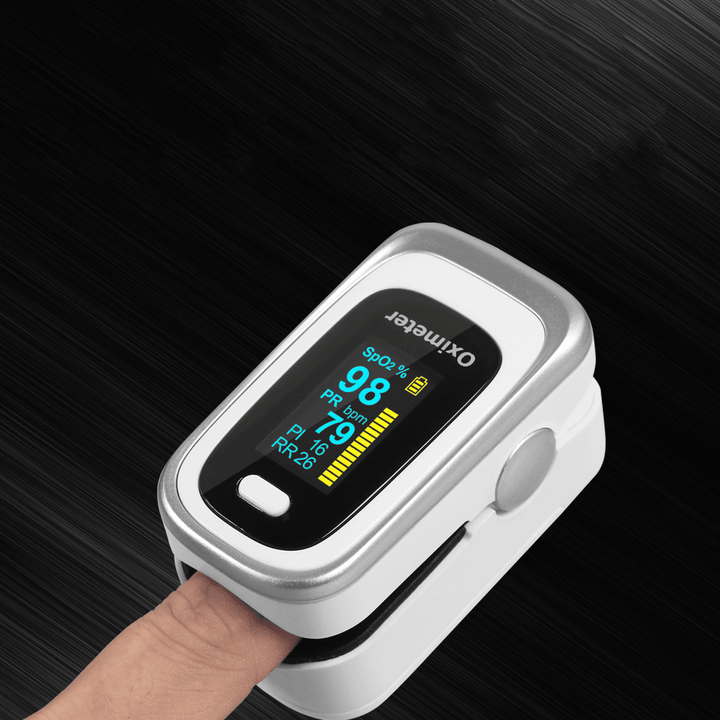 OLED Fingertip Spo2 Pulse Oximeter Portable HR RR Sleep Monitor Blood Oxygen Saturation Monitor Heart Rate Monitor - Trendha