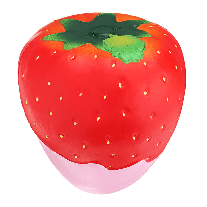 Puni Maru Super Humongous Classic Strawberry Dipped in Squishy Licensed Slow Rising Toy 35Cm - Trendha