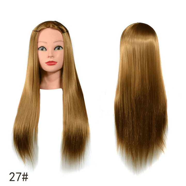 23'' Hairdressing Training Mannequin Practice Head Styling Salon + Free Clamp - Trendha
