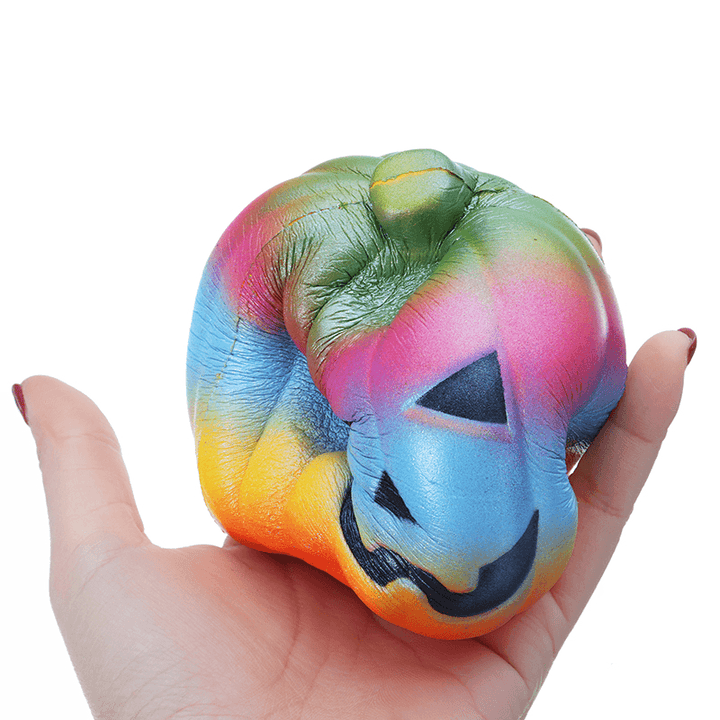 10CM Colorful Pumpkin Toy Simulation PU Bread Halloween Gifts Soft Decor Toy Original Packaging - Trendha
