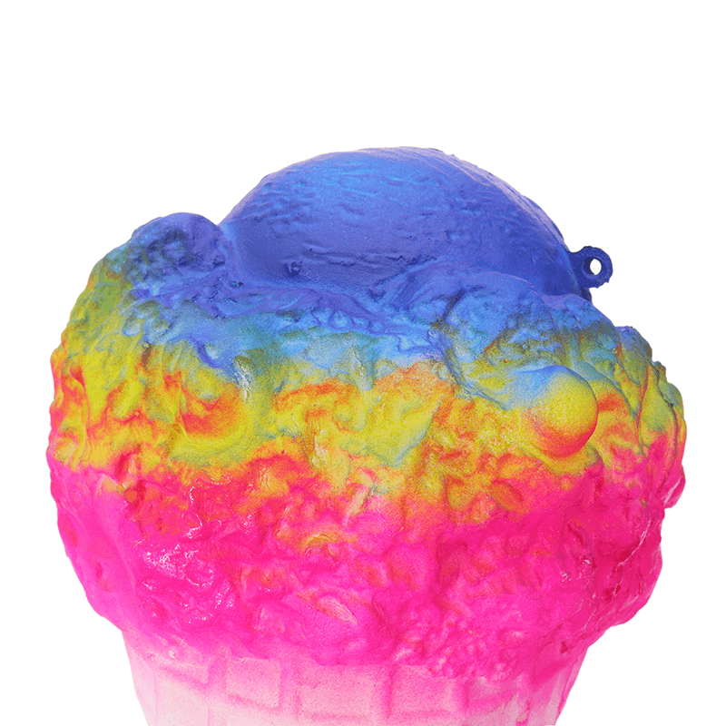19Cm Jumbo Squishy Ice Cream Multicolor Slow Rising Soft Collection Gift Decor Toy - Trendha